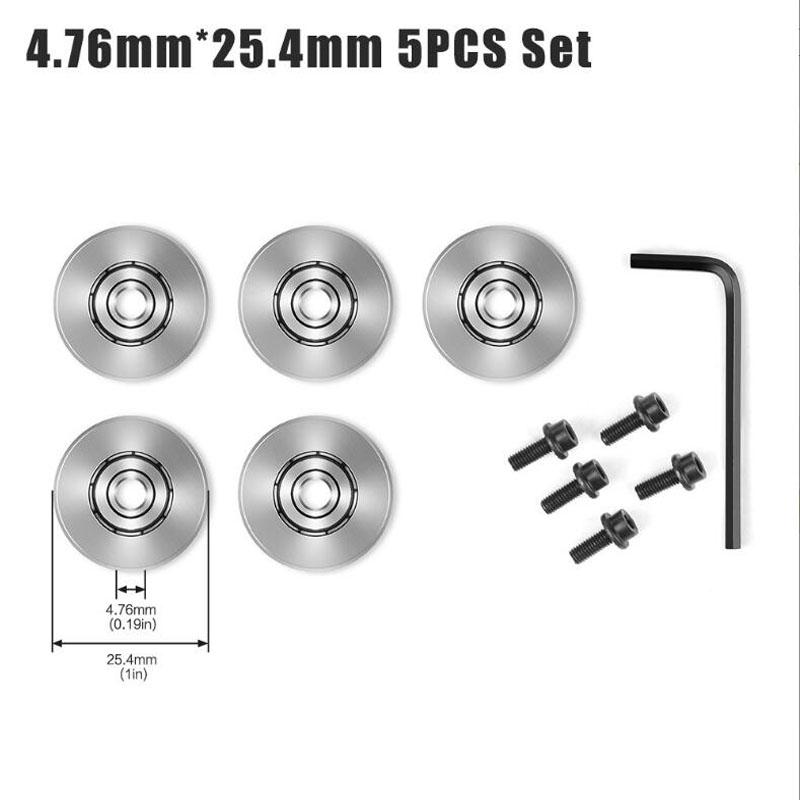 Шариковые подшипники для фрезерной фрезы, направляющие, набор ключей для подшипников, комплект принадлежностей 4,76 мм, 6,35 мм, 12,7 мм