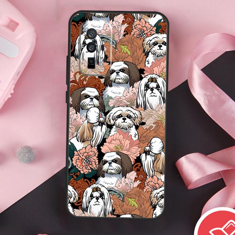 Мультяшный чехол для собаки Ши-тцу для Xiaomi 13 14 Ultra 11T 12T 13T Pro 12 Lite POCO X6 Pro F5 M6 X5 X3 F3 M5s F6