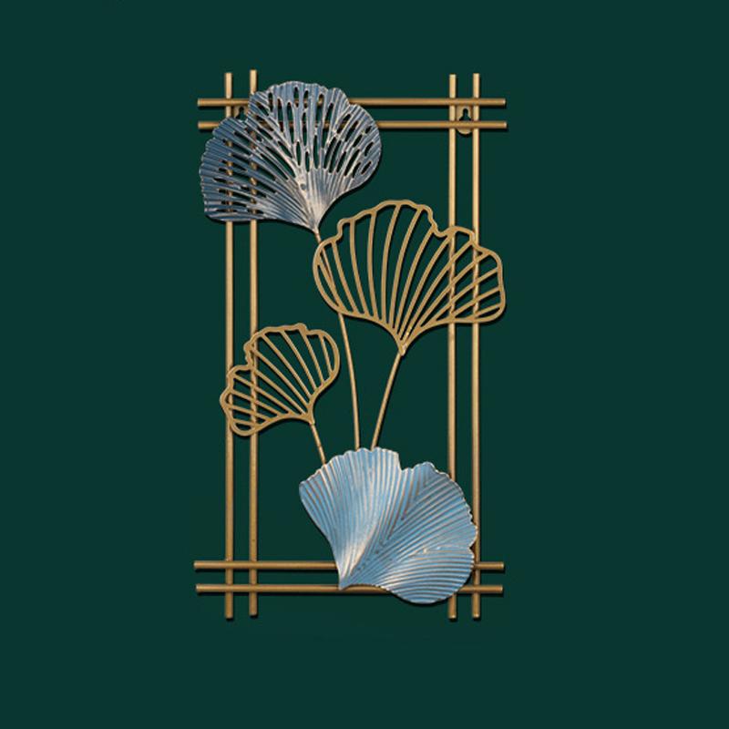 1 шт. Металлическое настенное искусство, золотой классический стиль, современный металлический лист, настенный декор для гостиной, минималистский