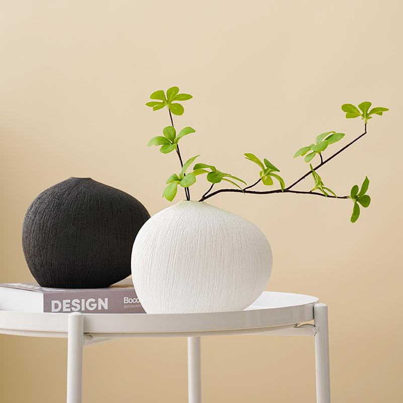 Керамическая ваза Геометрические полосы Галька Ваза для цветов Аксессуары для цветочной композиции Террариум Аксессуары для украшения комнаты