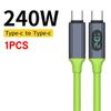 Digital Display USB C Cable 2026 Newest 240W Super Fast Charge USB A To C USB C To C 480Mbps Data Sync for Samsung Galaxy IPhone