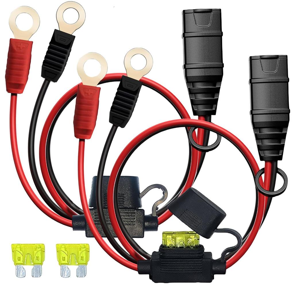 2 Pack GC002 X-Connect Fit For NOCO Battery Charger Accessories,M6 (1/4In) XL Eyelet Terminal,Smart Batteries Trickle Charger Cable