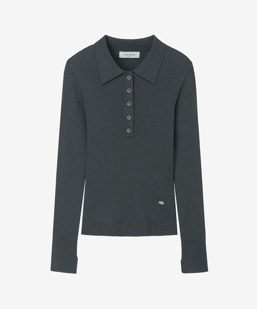 MIND BRIDGE WOMEN [On][W] Slim Fit Ribbed Collar Knit - 4 Colors