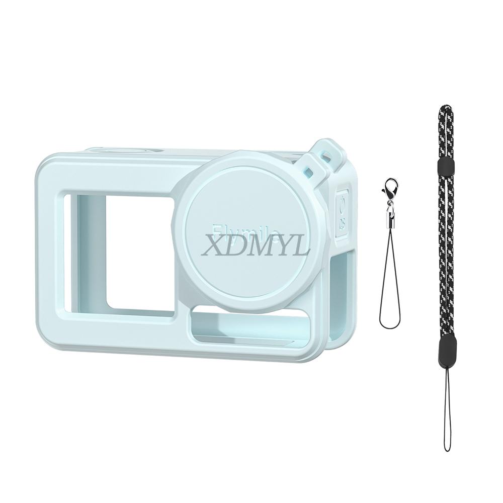 Silicone Protective Cover For DJI Action 5 Pro Lens Cap Anti-drop Full Protector Case Sleeve For Action 4/3 Camera Accessories
