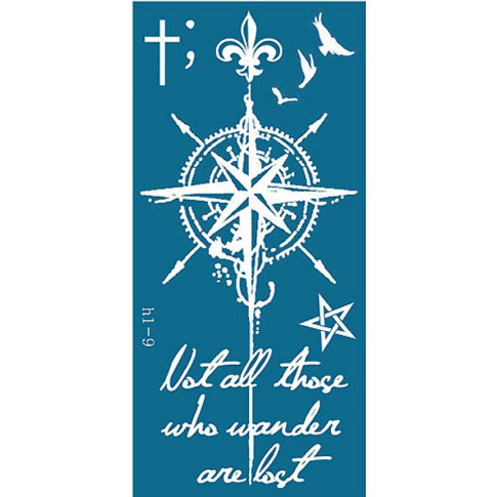 Reusable Henna Tattoo Self-henna Design, 1 Piece, H1-9