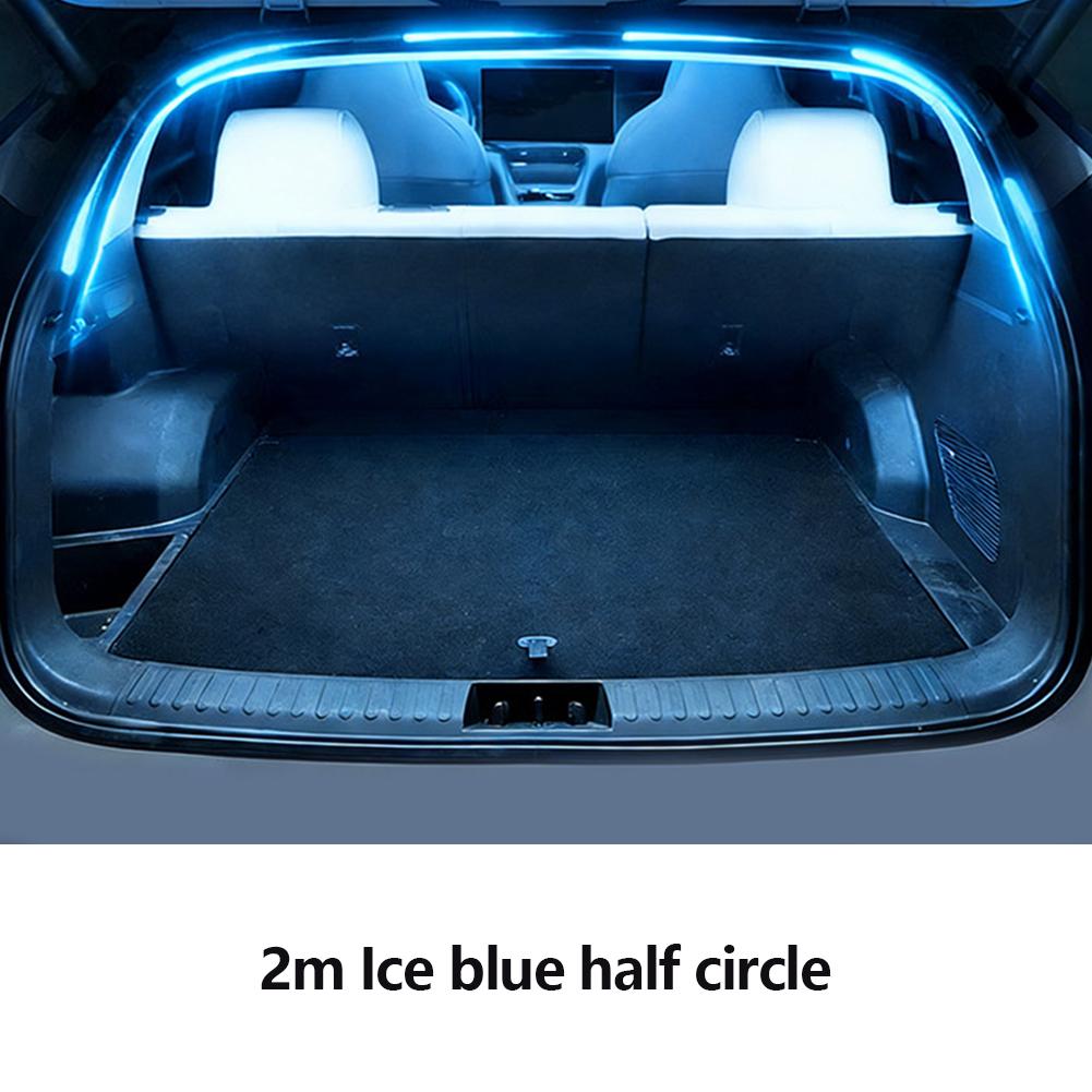 Car High Brightness Trunk Lighting Ambient Light Interior Decoration LED Wiring Free Automatic Sensing Tailgate 2/4M Light Strip