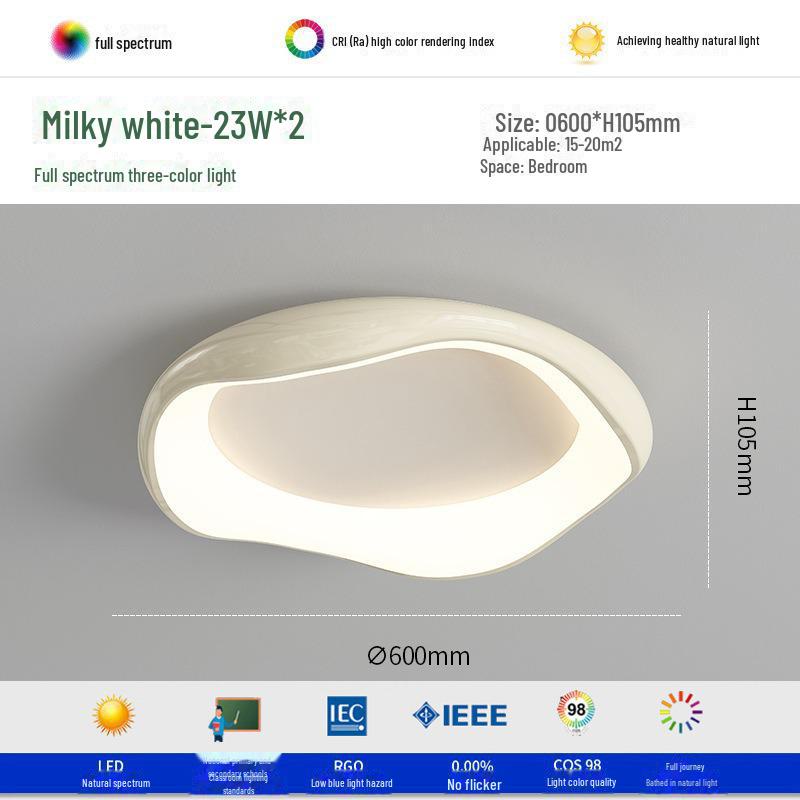 Потолочный светильник Nordic Bauhaus Cream — высококачественный, защитный для глаз, креативный дизайн для спальни и кабинета