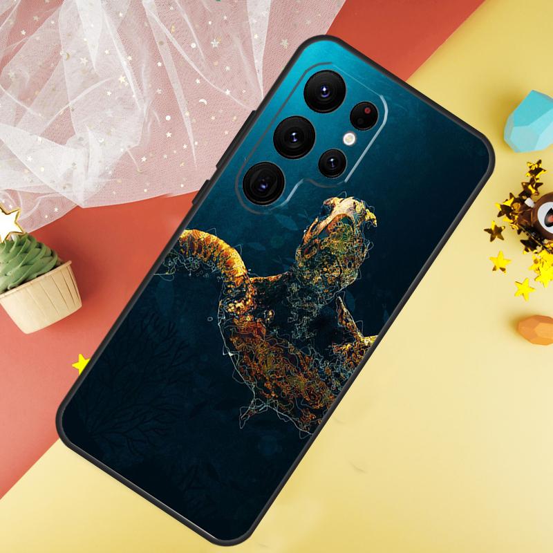 Чехол для телефона с морской черепахой для Samsung Galaxy S25 S26 Ultra S21 S20 S22 S23 Ultra S10 Plus S24 FE Чехол Coque
