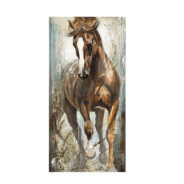 Modern HD Abstract Running Horse Canvas Painting Wall Art Picture Canvas Poster and Prints For Living Room Home Decor No Frame