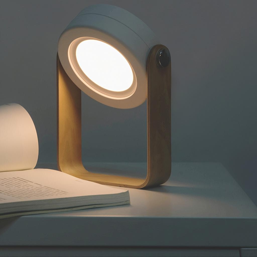 1 шт. Креативный и минималистичный светодиодный перезаряжаемый портативный фонарь, складной мягкий свет, защита глаз, гостиная, спальня