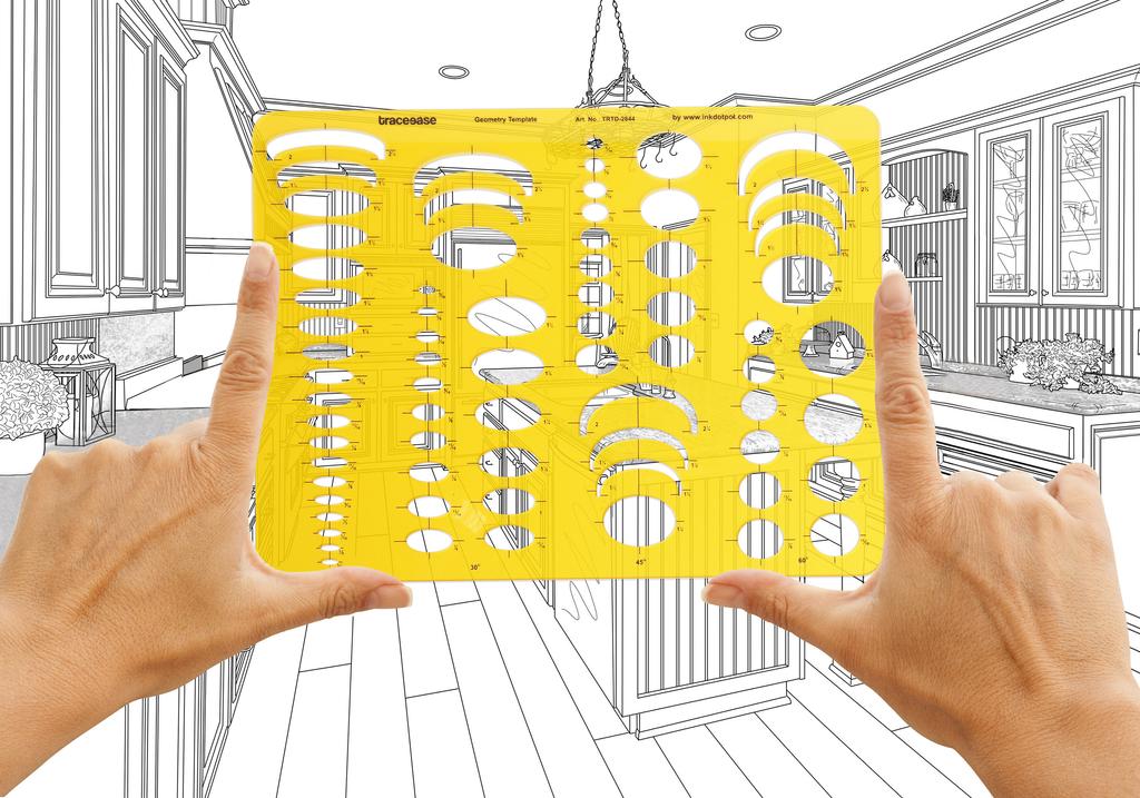 Traceease Trace Simple Trace Stable, эллиптический шаблон «четыре в одном», геометрическая трафаретная шкала для учащихся, 30,4 смx