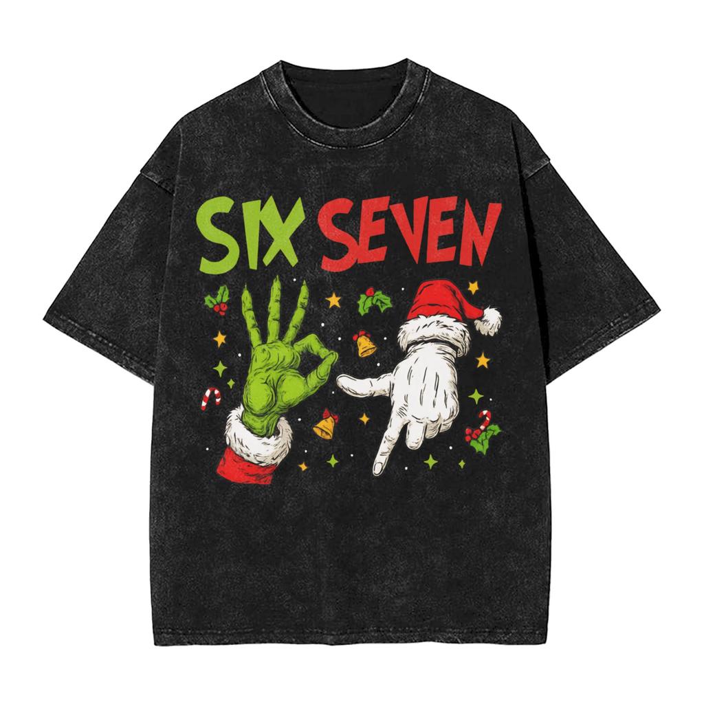 67 Six Seven 67 Meme Tshirt Summer Vintage Tshirts Casual Trendy Cool Tshirt For Male Shortsleeved Loose Clothes