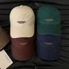 American deep top retro letter embroidery big head circumference baseball cap girls wide brim show face small casual cap