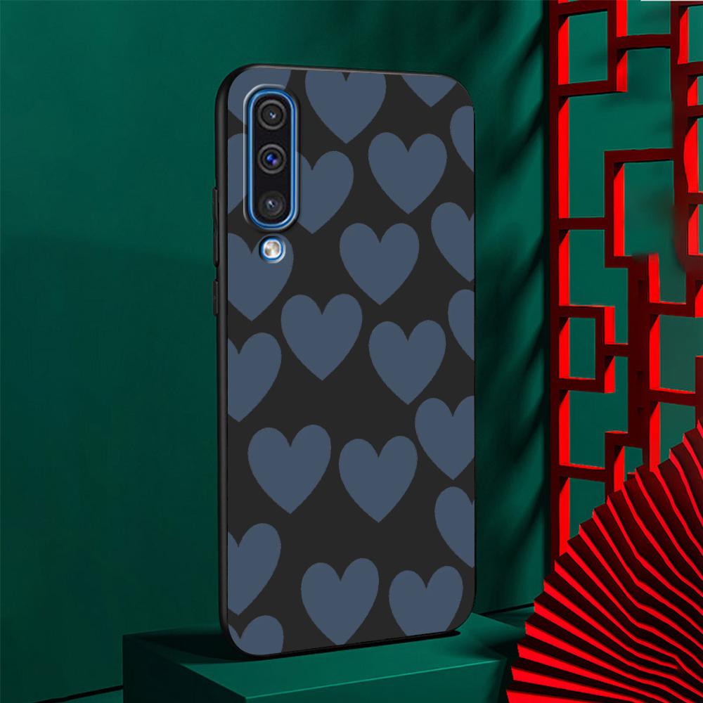 Милый чехол Love Heath для Samsung Galaxy A50 A10 A70 A30 A20s A20e A40 A10s A10e A90 5G A30s A60 A20, черный силиконовый чехол для телефона