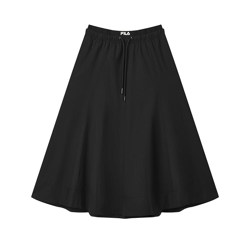 Новая коллекция FILA MILANO Повседневная длинная юбка Женская Иссиня-черный F11W515303F-BK