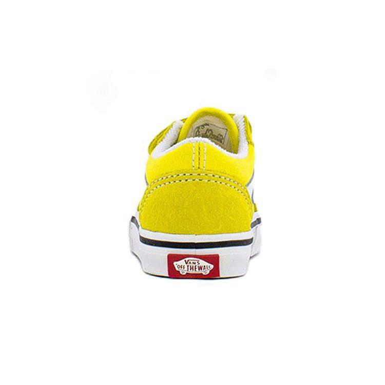Vans Old Skool Casual Skate Shoes Low top Toddler Shoes Yellow Infant And Toddler VN000D3Y7Z4