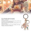 Zinc Alloy Elephant Shape Keychain with Rhinestone Beautiful Appearance Eco Friendly Fashionable Keychain