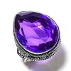 Amethyst Gemstone Handmade 925 Sterling Silver Jewelry Ring Size 9 Y7I02