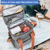 Изолированная сумка для ланча 550 мл, герметичная сумка-холодильник с сетчатыми карманами, термоконтейнер для еды