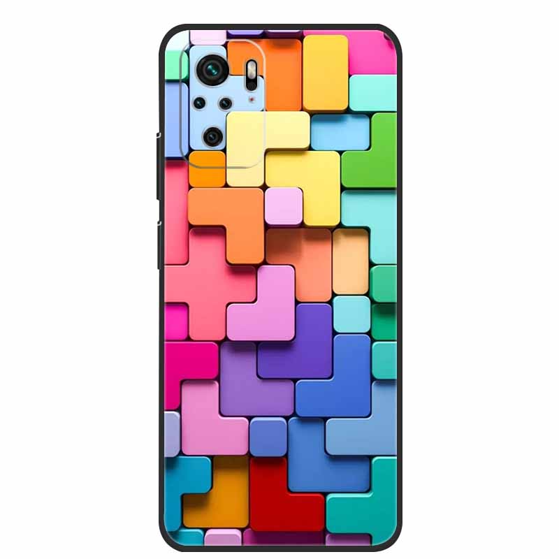 For Xiaomi Poco M5s Case Luxury TPU Soft Silicone Phone Back Cover for PocoM5s Shockproof Flowers Cute Cartoon Flowers New Coque