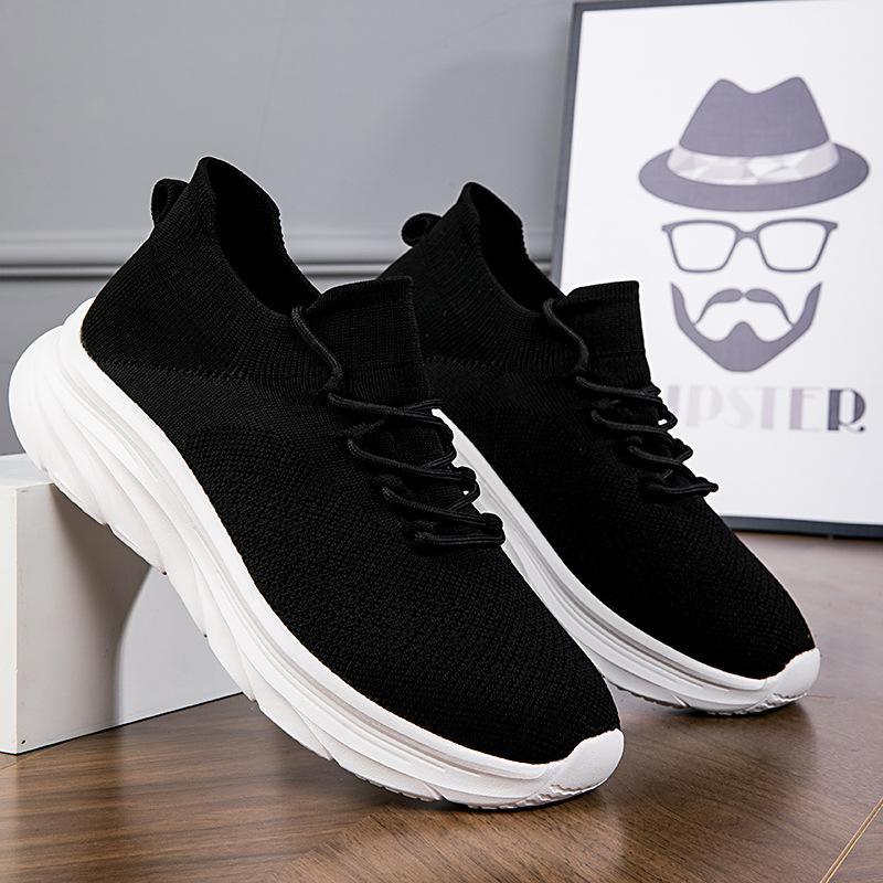 Новые мужские кроссовки спортивные и повседневные дышащие мужские обувь для улицы модные универсальные из летающей тканой ткани мужские