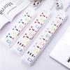 Plastic Universal Outlet Power Portable Power Strip Multi-function USB Port Charge Electrical Socket White Overload Protection
