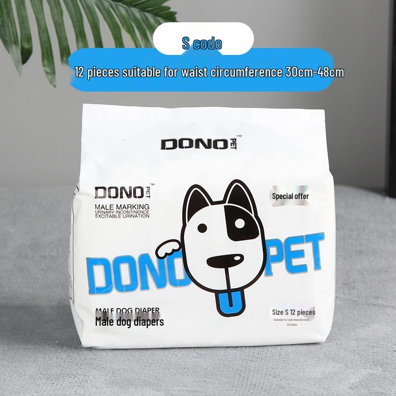 Одноразовые подгузники для собак DONO для гигиены домашних животных (для кобелей и сук)
