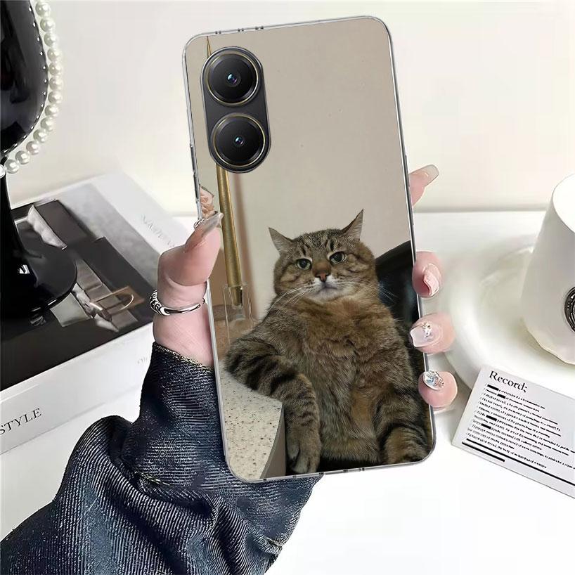 Смешные мемы про кошек для телефона Xiaomi Poco X7 X6 X5 F7 Ultra F6 F5 Pro Чехол для телефона X4 Nfc F4 Gt F3 M6 M5S M5 M4 M3 Fundas Чехол Coque