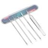 Eyelash Tweezers 5PCS Stainless Steel Acne Blackhead Removal Kit Acne Blemish Pimple Extractor Remover Needles Face Skin Care