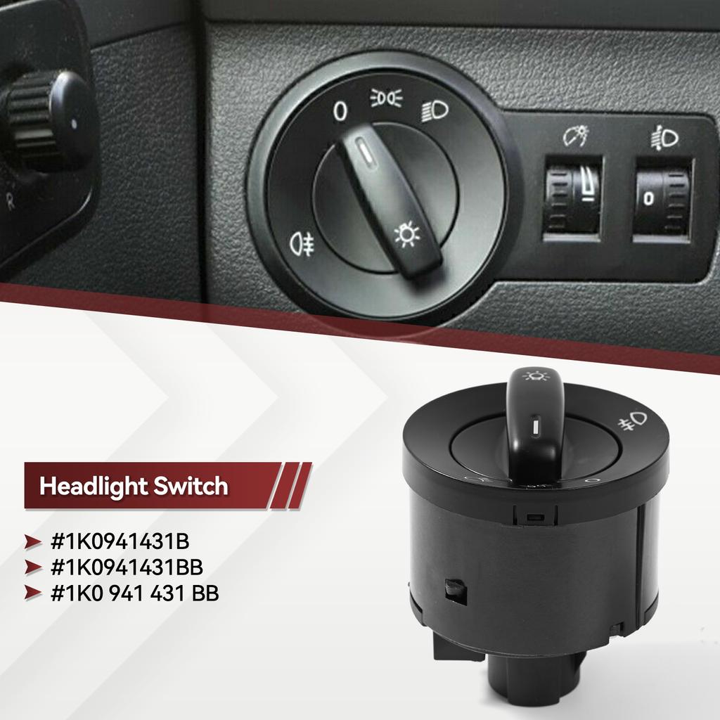 Автомобильный переключатель фар, ручка управления противотуманными фарами 1K0941431B 1K0941431BB для VW Golf MK5 MK6 GTI Jetta Tiguan Passat B6 Touran