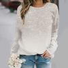 2025 Autumn and Winter New Fashion Round Neck Long Sleeve Printed Elegant Casual Loose Hoodie