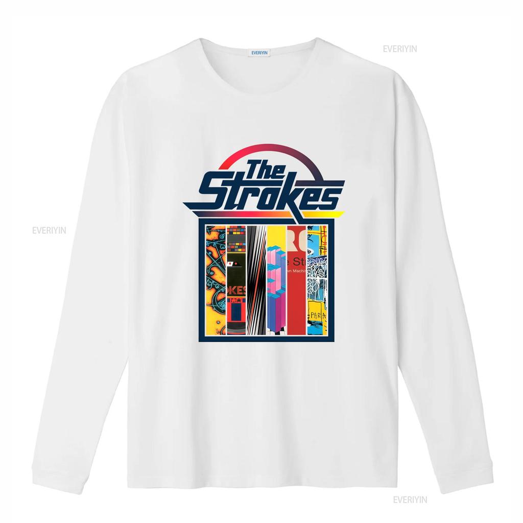 The Strokes Band Rock Tour 90s Style Colorful Print T Shirt vintage Washed Versatile graphic Casual Soft Top For Everyday Wear
