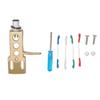 Vinyl Stylus Holder Aluminium Alloy Vinyl Record Phonograph Cartridge Holder with 4 Connection