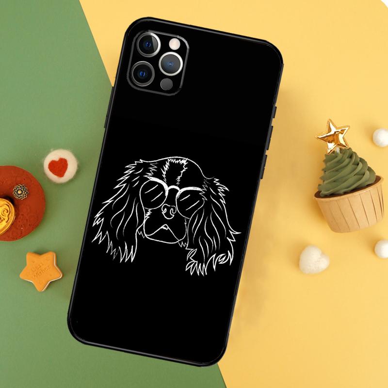 Чехол для телефона iPhone 13 12 Mini 11 14 16 15 Pro Max 7 8 Plus X XR XS Max с изображением собаки Кавалер-кинг-чарльз-спаниель Задняя крышка