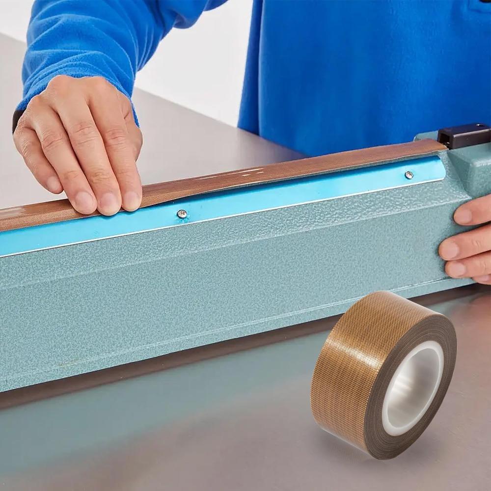 Тканевая лента с покрытием из ПТФЭ Высокотемпературная для тефлоновой ленты Электроизоляционная лента для вакуумного упаковщика, Ручной импульсный