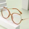 6215 European And American Fashion Cat Eye Frame High-End Anti-Blue Glasses, New High-End Street Shot Flat Glasses