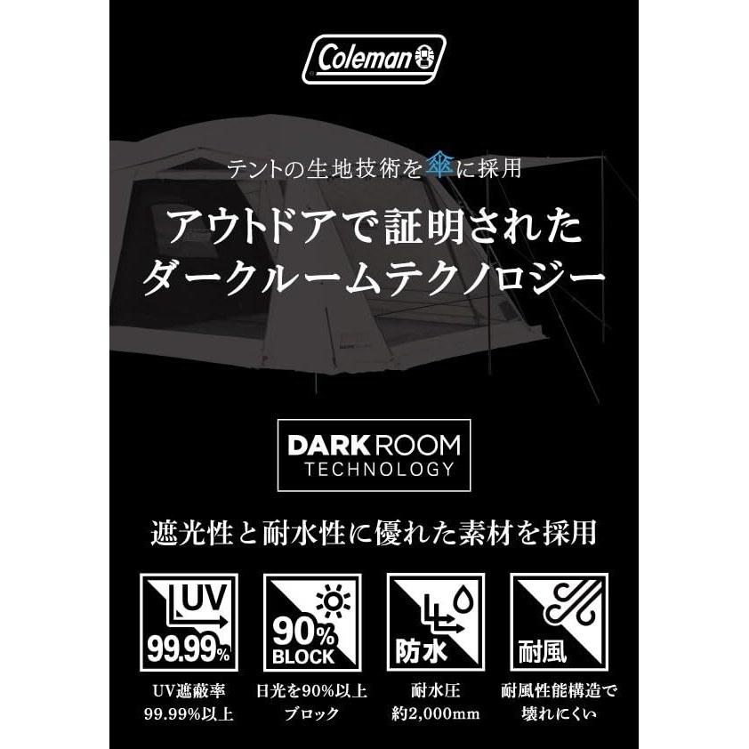 Coleman Mobile Shade 55 DR Auto Umbrella Dual Purpose Automatic Open Close One-Push Compact Light Blocking UV Cut Water Pressure Resistance Over Dark