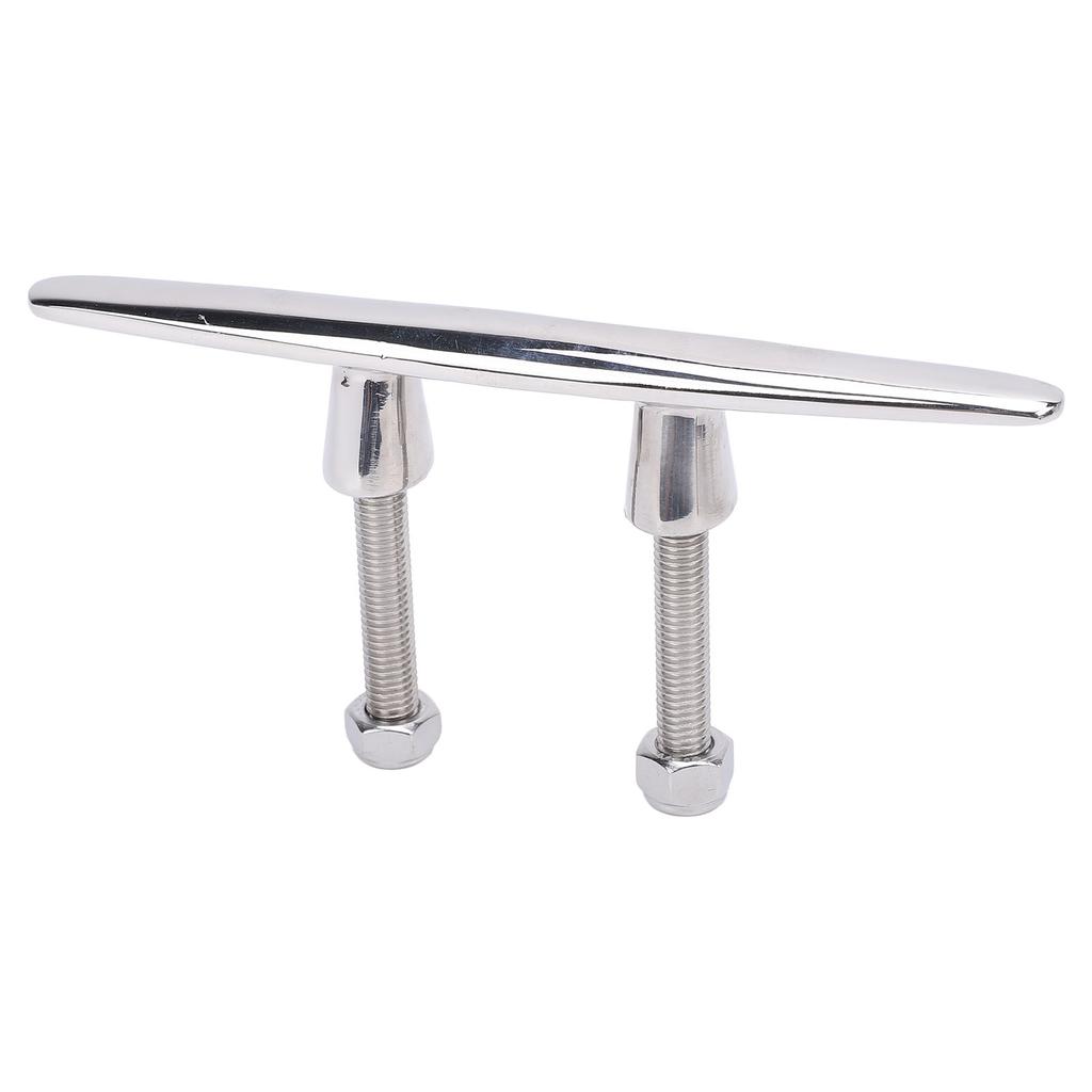 6 Inches Boat Cleat 316 Stainless Steel Polished Dock Cleats Tie Down for RV Yacht Cargo Ship Speedboat