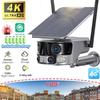 LS VISION Y6 4K HD 8MP 180° Ultra Wide View Angle 4G Solar Security Camera 128GB Outdoor Night Vision WIFI 4X Zoom Dual Lens POE Camera