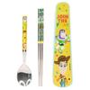 Lilpang Toy Story Vacuum Junior Stainless Steel Spoon Slim Case Set, Mixed Colors, Spoon + Chopsticks + Case