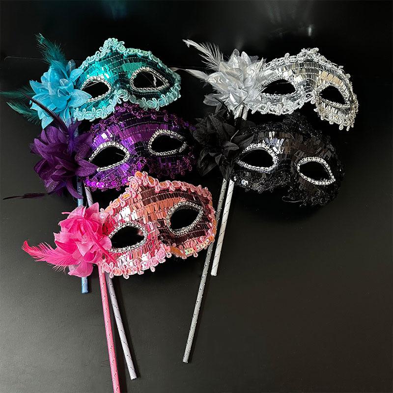 Sequin Mask Ornate Party Mask Ball Mask Elegant For Photo Booth Party Accessory Events