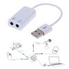 USB 2.0 To Jack External USB Sound Card 3D Audio Headset Microphone Earphone 7.1 Channel 5HV2 Adapter For Laptop