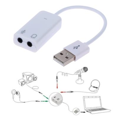 Usb 2.0 к разъему для внешней звуковой карты USB 3D аудио гарнитура микрофон наушники 7.1 канал 5Hv2 адаптер для ноутбука