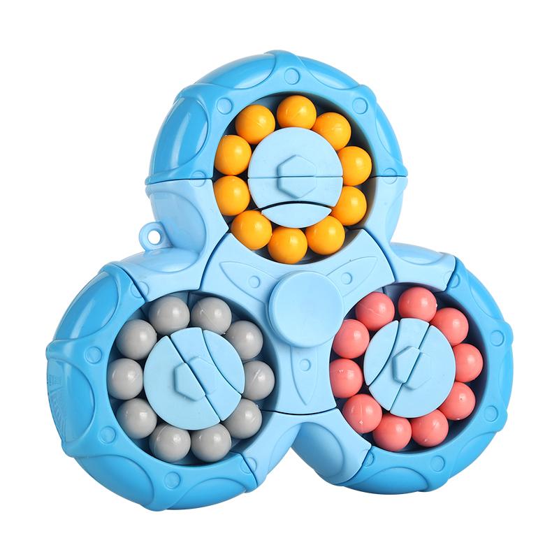 Новый шестисторонний вращающийся пальчиковый боб, интеллектуальный гироскоп, антистресс, кубик для кончиков пальцев, обучающий, образовательный, волшебный диск для детей, подарок