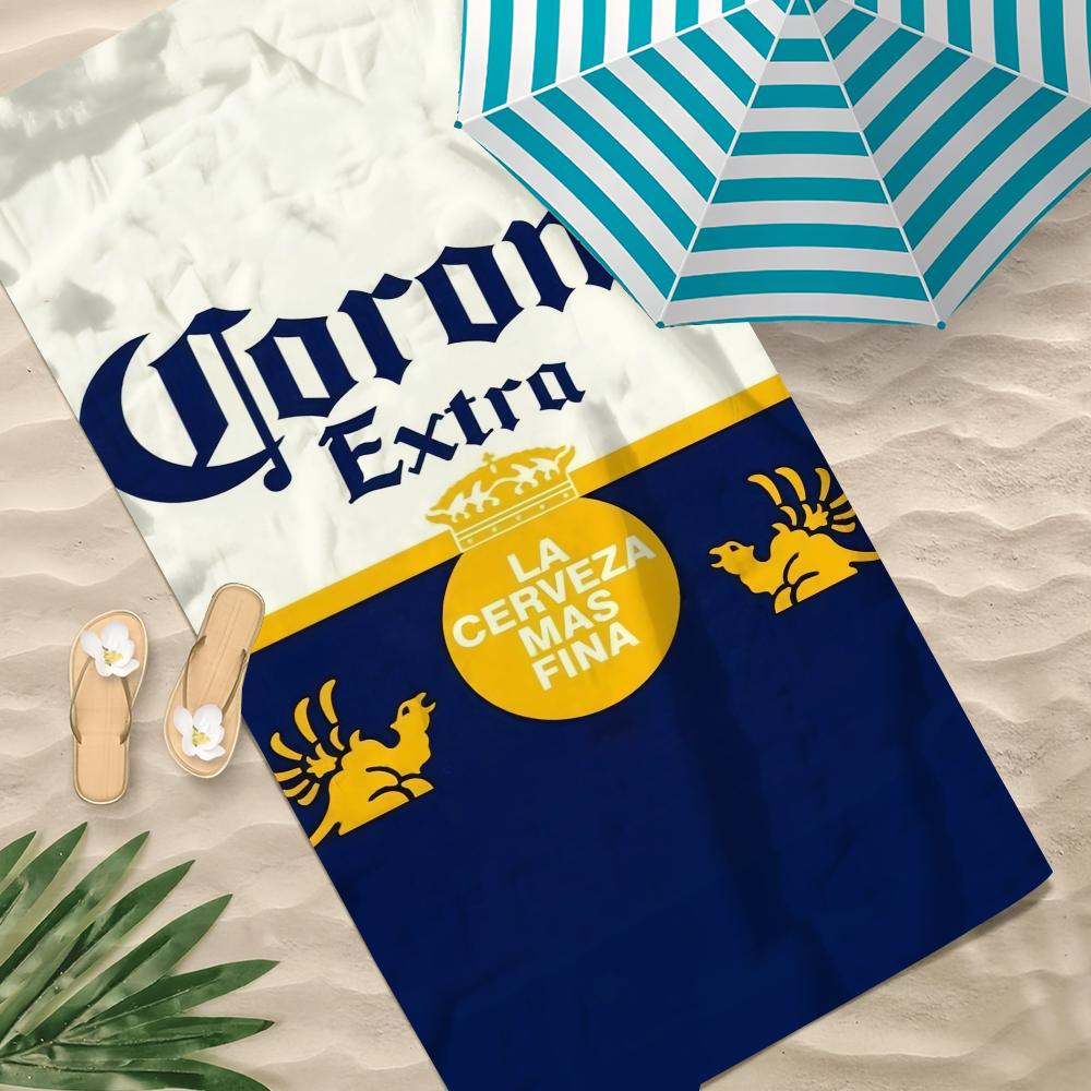 C-corona Полотенце Пляжное Быстросохнущее Мягкое Бассейн E-extra Пивные Полотенца Подарок для Путешествий Спортзал Душ Кемпинг спорт