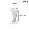 10 шт. 15/20/30/50/100 мл белые пустые многоразовые тюбики для лосьона с откидной крышкой, герметичные, дорожные, для крема для рук, лосьона для ухода за кожей, для самостоятельного изготовления