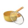 SENSARTE Yukihira with Yukihira IH Gas Sauce Milk Gold Pot, Non-stick, Lid, 20cm, One-handed Pot, Pot, Compatible, Compatible, Pan, Pan, Multi-pot,