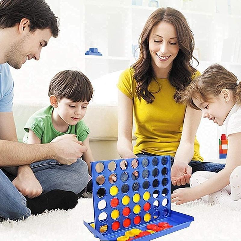 Four in A Row Bingo Chess for 2 Players Connect Classic Party Board Game Fun Educational Party Gathering Entertainment Game TMZ