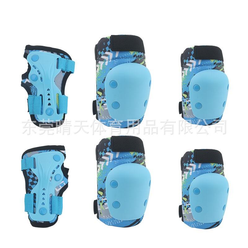 Kids Skateboarding Roller Skating Safety Gear Set With Helmet Knee Elbow Wrist Guards Boys Girls