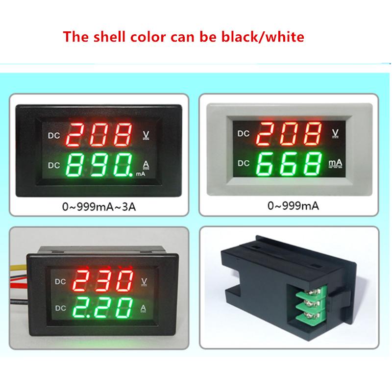YB4835VA DC0-600V 1000V DC Цифровой дисплей Вольтметр и Амперметр Двойной дисплей Цифровой 1KV Высоковольтный измерительный прибор